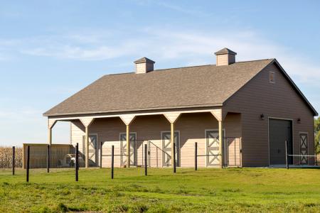 Brown Horse Barn